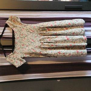 Floral off shoulder (or on) Dress
